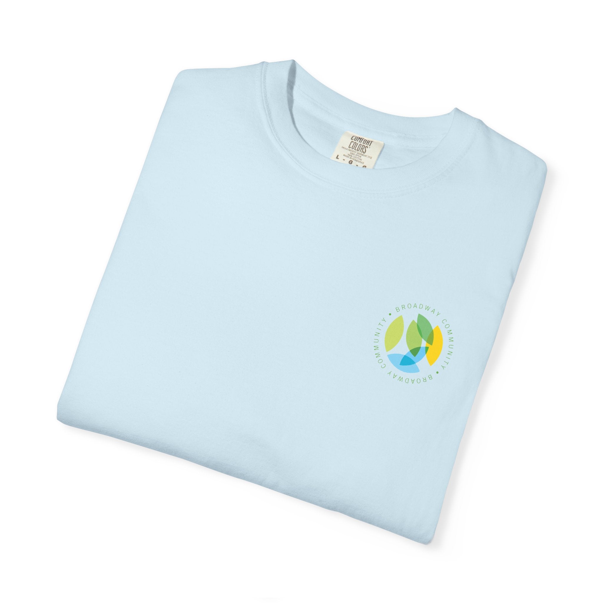 Serving New Yorkers Light Blue T-Shirt – Broadway Community Collection